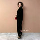 High -end wide wife autumn and winter new velvet cardigan middle -aged and elderly mother pretend to be fashionable long -sleeved large size jacket
