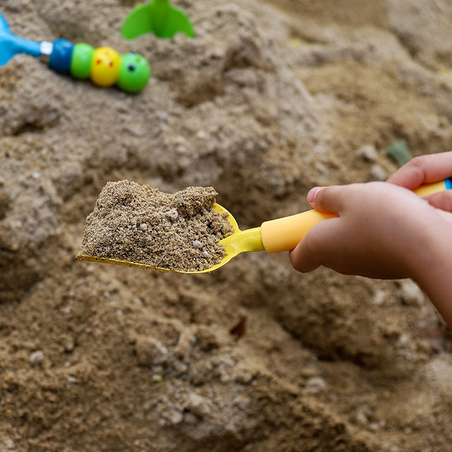 Gardening shovel three-piece set of children's planting succulent potted shovel kettle gadget beach bucket digging toys