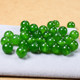 Natural Xinjiang Hotan Jade Scattered Beads Spinach Green Cleured Cleur Round Beads DIY Jewelry Writing Bracelet Necklace Jade Beads