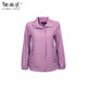 Middle-aged women's clothing 2025 spring wear new simple solid color stretch windbreaker jacket mother fashionable spring and autumn loose top
