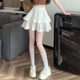 Cake skirt chiffon white short skirt women's summer new ballet style small skirt princess puffy skirt pants skirt