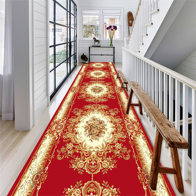 New Chinese style floor mats, foyer, entrance, living room, aisles, stairs, non-slip mats, full-cover restaurant corridor carpets, can be customized