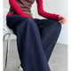 High-end wide-leg jeans for women 2025 new spring and autumn high waist draping slimming loose casual narrow version straight pants