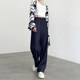 High-end wide-leg jeans for women 2025 new spring and autumn high waist draping slimming loose casual narrow version straight pants