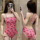 New triangular one-piece swimsuit for women with backless and belly slimming, conservative low-crop racing swimsuit for swimming pool