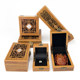 High-end jewelry box imitation solid wood hollow retro collection bracelet pendant storage Buddhist beads walnut necklace box