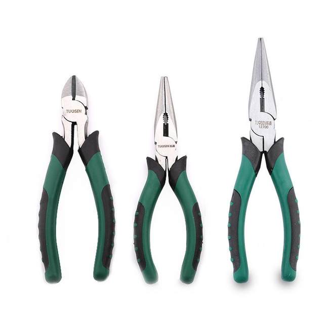 8-inch needle-nose pliers, vise, multi-functional electrician special set, industrial-grade wire pliers, pointed-nose pliers