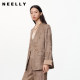 NEELLY Nali Shopping Mall same spring new dark pattern print new Chinese V-neck design loose jacket for women
