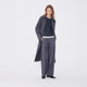 NEELLY 2 Shopping mall's same spring new double-breasted high-end gray windbreaker for women's versatile slim long jacket