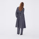 NEELLY 2 Shopping mall's same spring new double-breasted high-end gray windbreaker for women's versatile slim long jacket