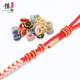 Handmade hand rope tail button fixed buckle flat knot large hole bead telescopic coil button spacer DIY hand rope accessories
