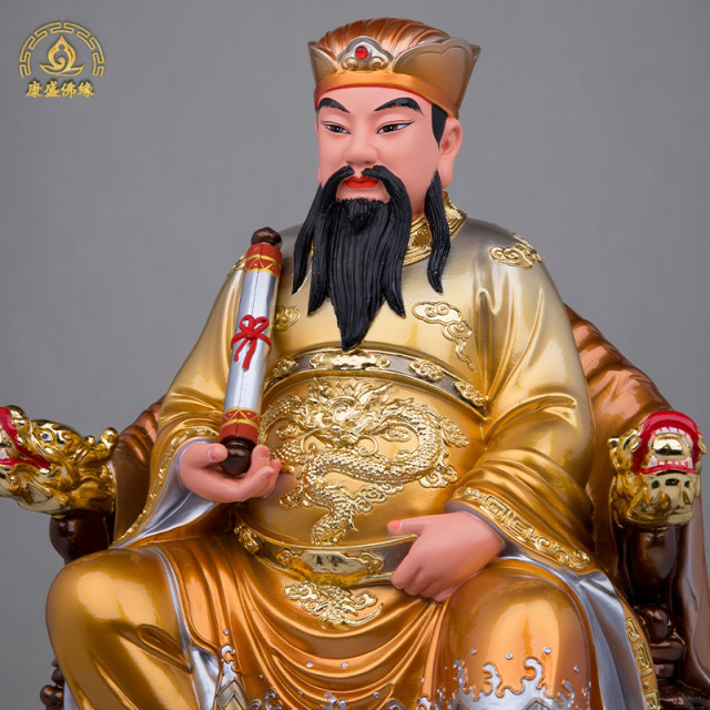Baosheng Emperor's statue Daogong Wu Zhenren Strait Medical God Resin New Buddha statue decorations desktop decorations