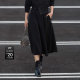 sdeer San Dior 2025 elegant high waist lace-up pleated A-line umbrella skirt S24181104