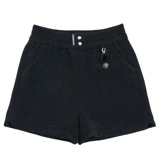 Autumn and winter thickened velvet shorts for women, elastic high-waisted, large size, loose, slimming and obese MM outer wear bottoming middle-aged mom pants