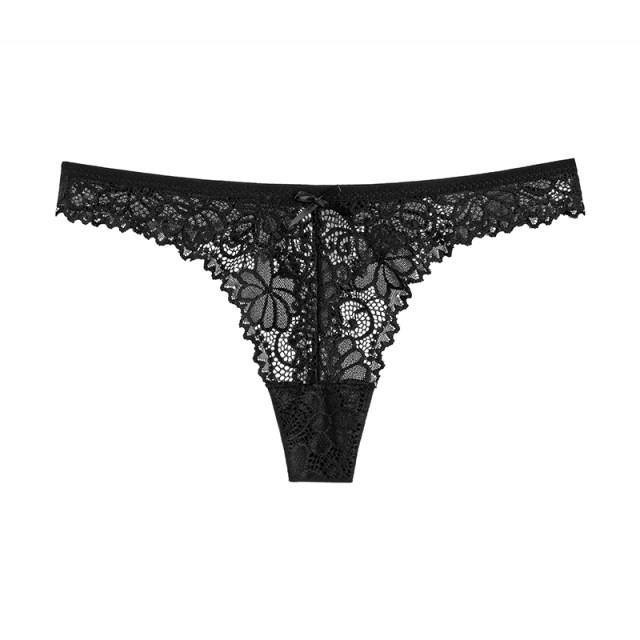 TBACK sexy underwear female thong lace European and American hot and transparent Japanese non -marksless large size T women day wearing