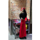 West Kowloon Spring and Autumn New Product High Waist Loose Heart Straight One Step Skirt Slit Half-length Skirt Red Slimming Women