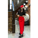 West Kowloon Spring and Autumn New Product High Waist Loose Heart Straight One Step Skirt Slit Half-length Skirt Red Slimming Women