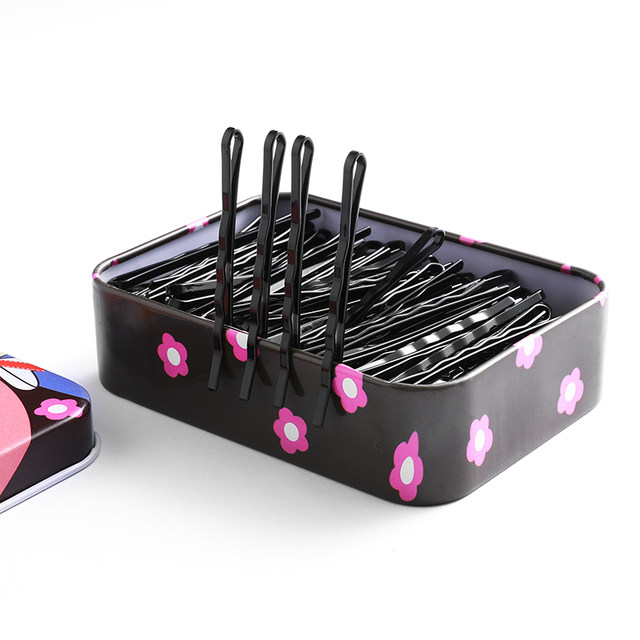 Black clip headdress hair clip one-length clip girl top clip side bang clip broken hair clip simple hair clip