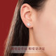 China Gold Central Chuang Weekly Earrings Girl Birthday Gift for Girlfriend Gift Box for Bestie Gift Box Pure Silver High-end Earrings