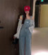 Special offer new women's French floral design niche long-sleeved chiffon shirt with lantern sleeves one-length neck off shoulder