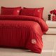 High-end Chinese wedding four-piece set, big red bed sheet, quilt cover, newlywed quilt, wedding bedding, wedding room dowry