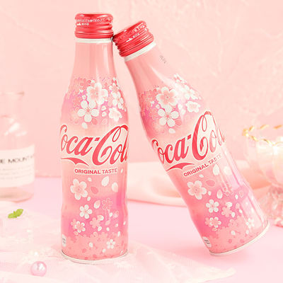 日本进口2019春季限定樱花 梅花可乐可口可乐碳酸饮料250ml*2瓶
