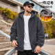 Plush plush thickened winter zipper warm men's plush plush size plush fleece casual jacket cardigan hooded jacket