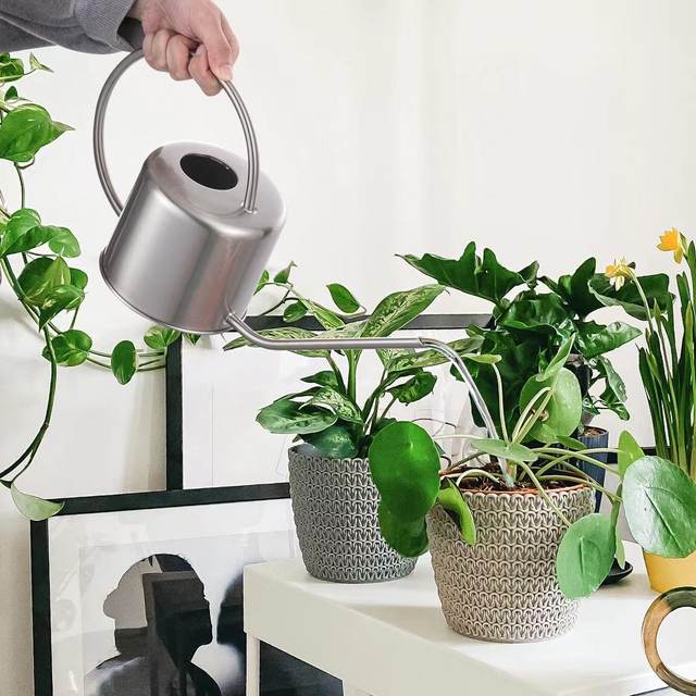 Long mouth watering kettle for watering flowers, household large-capacity flower kettle, large gardening succulent pointed mouth sprinkler kettle for watering vegetables