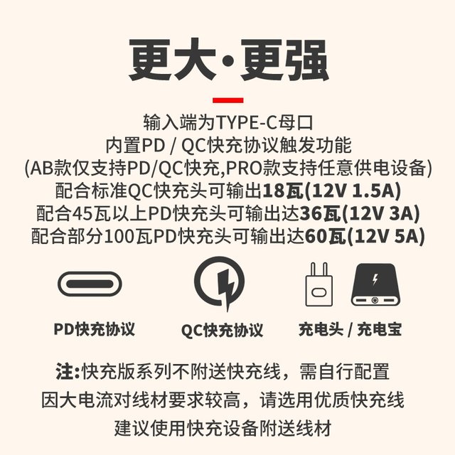 High-power PWM speed regulator 4-wire violent fan speed regulation PD QC fast charging power supply DIY water-cooled radiator