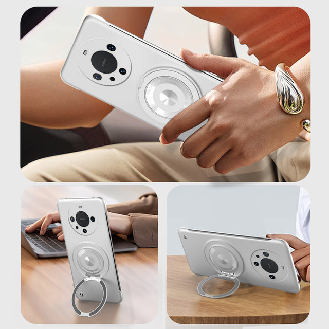 
Suitable for Huawei mate60pro mobile phone case new mate60 set mate50 pivot magnetic stand 40 heat dissipation 30 epro simple mt20 borderless por high-end sense rs men and women hard and thin