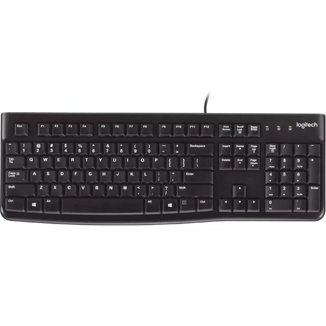 Logitech K120 wired keyboard USB desktop computer home robot feel game business office MK120 unpacking