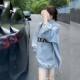 Large -size American semi -zipper letter printing long -sleeved sweater in autumn and winter fat mm300jin [Jin is equal to 0.5 kg] plus velvet thick top girl
