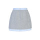 Lefame Lafitem 2025 summer new fashion striped splicing small short skirt versatile skirt women