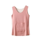 Demo Double Pocket Warm Vests Palace Warm Palace, Wait, Polytic, Wasteless Heating Broken Broken Shirt Female Body Top