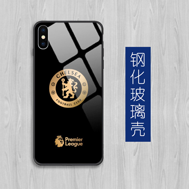 Tempered glass Chelsea mobile phone case suitable for Huawei, OnePlus, OPPO, Samsung, vivo, Apple, Meizu, Xiaomi, Redmi, Honor, Chelsea, Enzo Palmer, Azar protective case