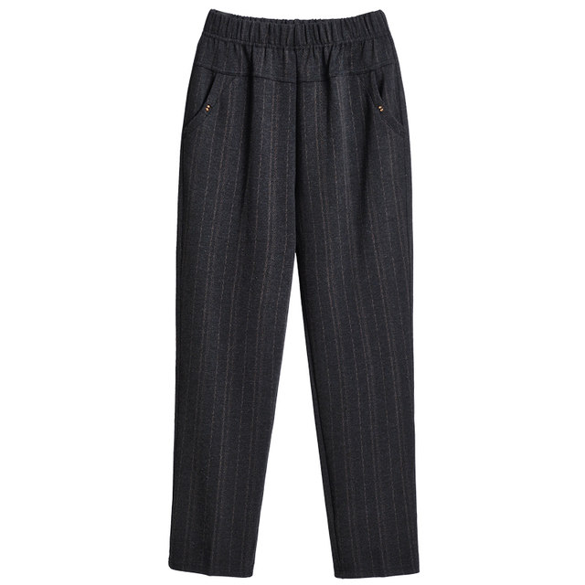 60-year-old mother pants autumn and winter middle-aged and elderly women's pants trousers outside wearing elderly pants loose grandma pants old lady pants