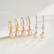 925 sterling silver earrings accessories DIY handmade pearl ear hook ear hook earrings 18K gold ear decoration material