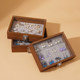 Walnut color jewelry box ring necklace storage box earrings earrings bracelet jewelry box solid wood jewelry box