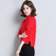 Short sweater female high -waisted half -high collar match with skirt 2024 new thickened wool needle knitting bottom shirt autumn and winter
