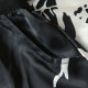 Ice silk ink printed skirt for women with large size summer new A-line floral umbrella skirt mid-length drooping floral skirt