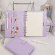 Zhongjia a5 loose-leaf book, high-value hand ledger, loose-leaf notepad, purple diary, magnetic buckle notebook, a6 blank book, square detachable Japanese card book storage, high-end business customizable