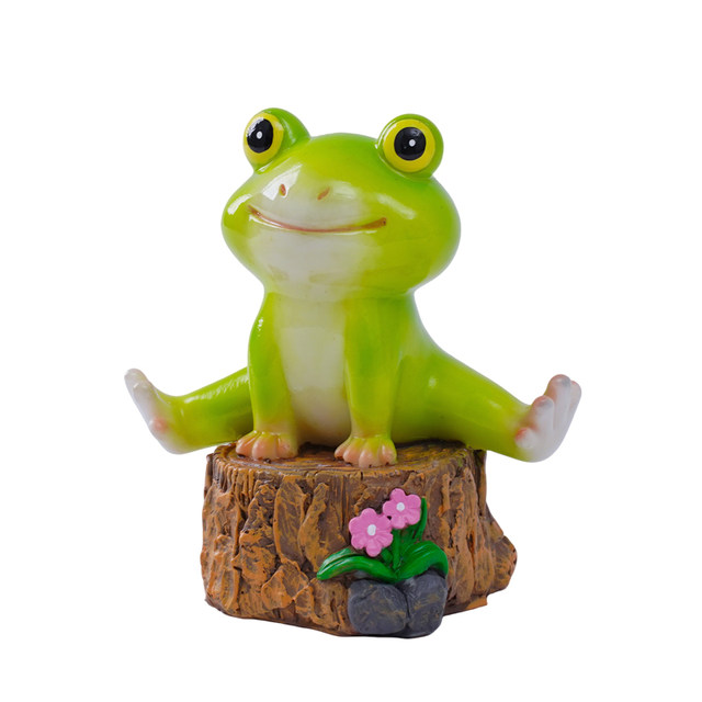 Cute little frog flower potted courtyard micro-landscape succulent landscaping decoration garden fish tank car decoration decoration
