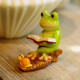 Frog mobile phone bracket Creative home cute animal small swing living room office desktop lazy chasing artifact
