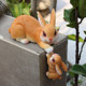 Creative parent -child rabbits cartoon flower pot potted garden art home desktop decoration balcony window sill zodiac gift ornaments
