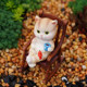 Cartoon cute kitten cafe office desktop rocking chair ornaments garden courtyard animal ornaments set gift