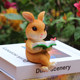 Cartoon rabbit reading a book, TV cabinet ornament flower pot decorate garden courtyard decoration landscape