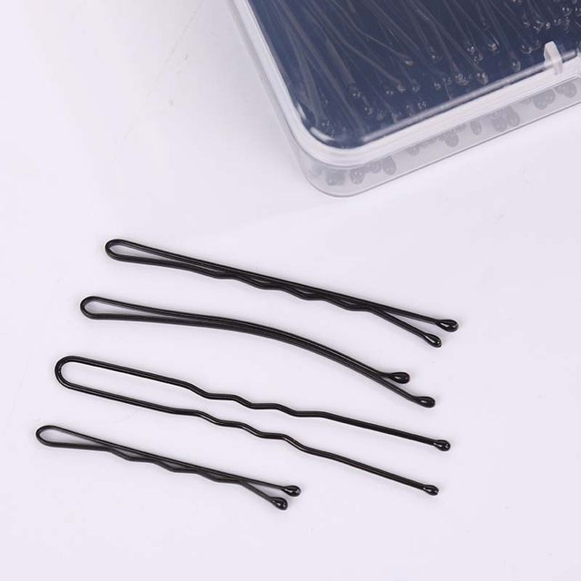Black one-word hairpin for women, hairpin for the back of the head, hairpin for the side of the forehead, bangs, age-old hairpin, U-shaped clip, Kaz clip