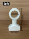 Old -style bold 35mm curtain rod solid wood support frame support holding wall single bracket fixed accessories hole distance 4cm