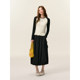 SOMESOWE Contrasting Ragshoulder Sleeve Ruffled T-shirt
