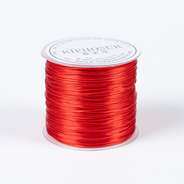 Bracelet elastic rope bead wire flat wires wearing beads loose lines, string, text, crystal pearl bracelet special line
